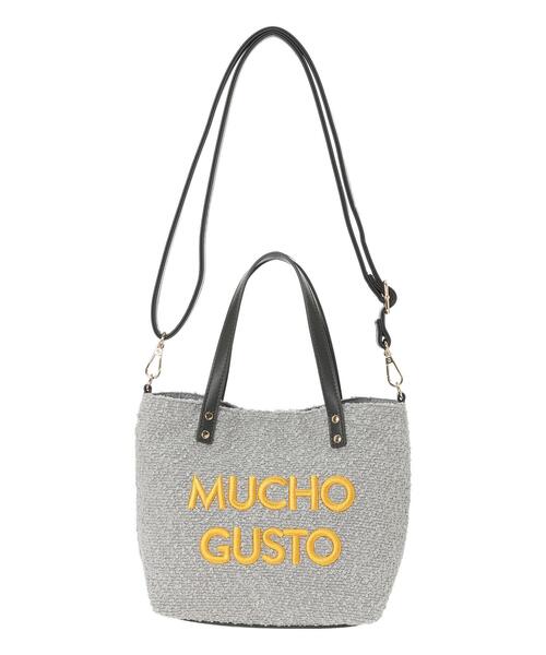 Te chichi(テチチ)の「ロゴ刺繍2WAYトートバッグ(ハンドバッグ・レディース・ブラック/グレー・F)」の6枚目の写真