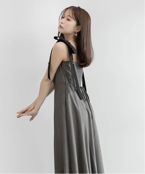 RANDA（ランダ）の「ドレープアシンメトリーワンピース（ワンピース・レディース・ベージュ/ブラウン/ブラック・0/1）」の14枚目の写真