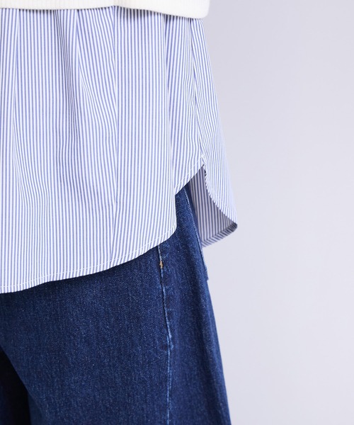 le cercle ADAM ET ROPE'(ルセルクルアダムエロペ)の「ドッキングシャツ(シャツ/ブラウス・レディース・ベージュ/ホワイト系その他/ブラック系その他2・FREE)」の20枚目の写真