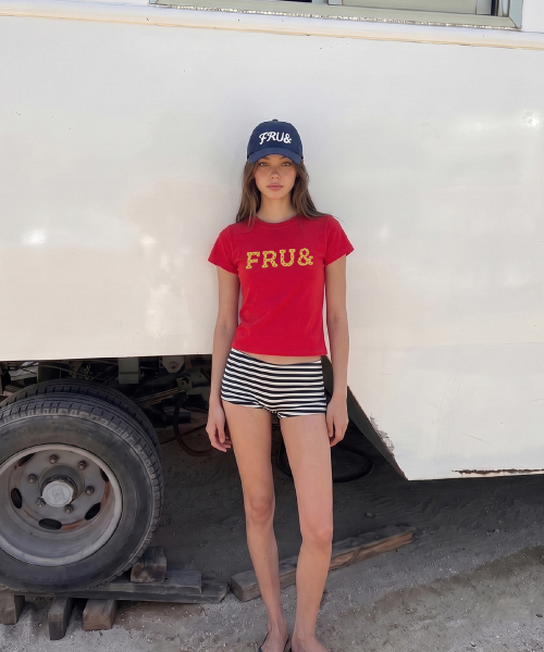 FRUAND（フルアンド）の「ベーシックカラーTシャツ_4カラー（Tシャツ/カットソー・レディース・その他/ホワイト/アッシュグレー/ブルー/レッド・FREE）」の11枚目の写真