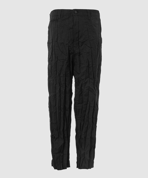 COMME des GARCONS HOMME(コム デ ギャルソン・オム)の「WOOL POLYESTER TWILL SHRINK PANTS(スラックス・メンズ・ブラック・S/XS/M/L)」の1枚目の写真