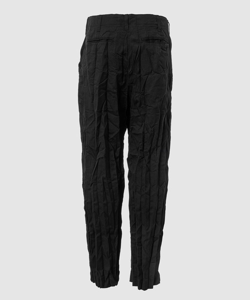 COMME des GARCONS HOMME(コム デ ギャルソン・オム)の「WOOL POLYESTER TWILL SHRINK PANTS(スラックス・メンズ・ブラック・S/XS/M/L)」の2枚目の写真
