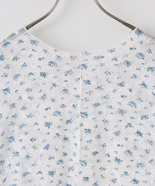 LOWRYS FARM（ローリーズファーム）の「フラワーメッシュロングスリーブ　 1063339（Tシャツ/カットソー・レディース・ホワイト/ブラック・FREE）」の18枚目の写真