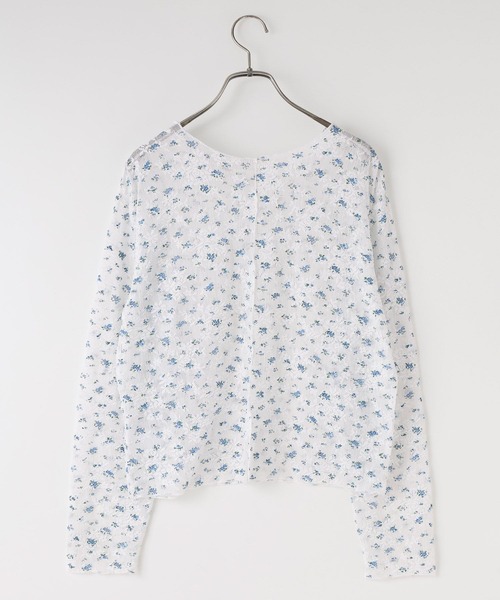 LOWRYS FARM（ローリーズファーム）の「フラワーメッシュロングスリーブ　 1063339（Tシャツ/カットソー・レディース・ホワイト/ブラック・FREE）」の13枚目の写真