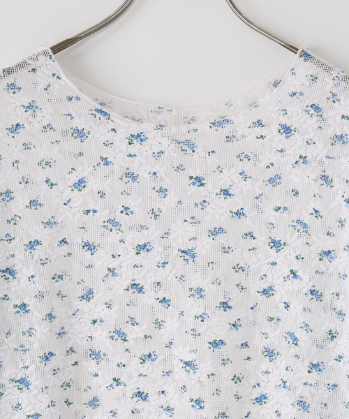 LOWRYS FARM（ローリーズファーム）の「フラワーメッシュロングスリーブ　 1063339（Tシャツ/カットソー・レディース・ホワイト/ブラック・FREE）」の14枚目の写真