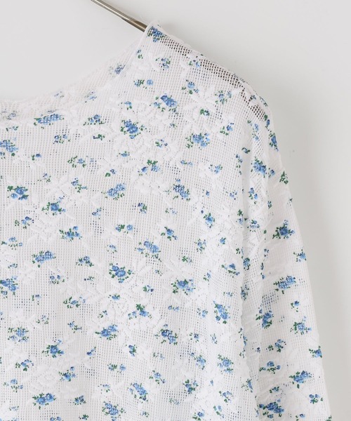 LOWRYS FARM（ローリーズファーム）の「フラワーメッシュロングスリーブ　 1063339（Tシャツ/カットソー・レディース・ホワイト/ブラック・FREE）」の15枚目の写真