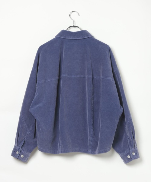 HEREIAM(ヘレイアム)の「【HEREIAM】FADEコーデュロイシャツ(シャツ/ブラウス・レディース・カーキ/インディゴブルー/イエロー・FREE)」の4枚目の写真