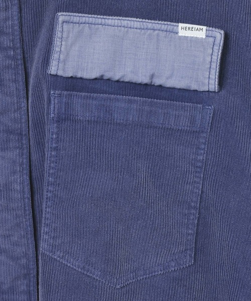 HEREIAM(ヘレイアム)の「【HEREIAM】FADEコーデュロイシャツ(シャツ/ブラウス・レディース・カーキ/インディゴブルー/イエロー・FREE)」の9枚目の写真