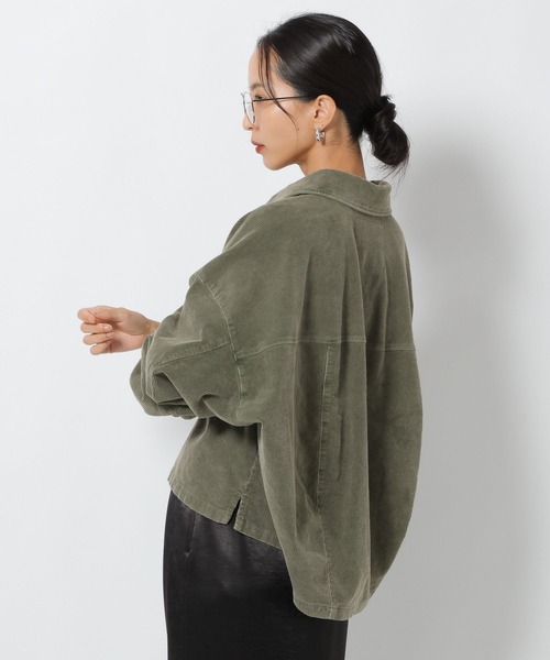 HEREIAM(ヘレイアム)の「【HEREIAM】FADEコーデュロイシャツ(シャツ/ブラウス・レディース・カーキ/インディゴブルー/イエロー・FREE)」の18枚目の写真