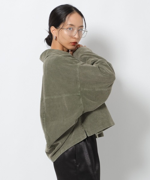 HEREIAM(ヘレイアム)の「【HEREIAM】FADEコーデュロイシャツ(シャツ/ブラウス・レディース・カーキ/インディゴブルー/イエロー・FREE)」の19枚目の写真