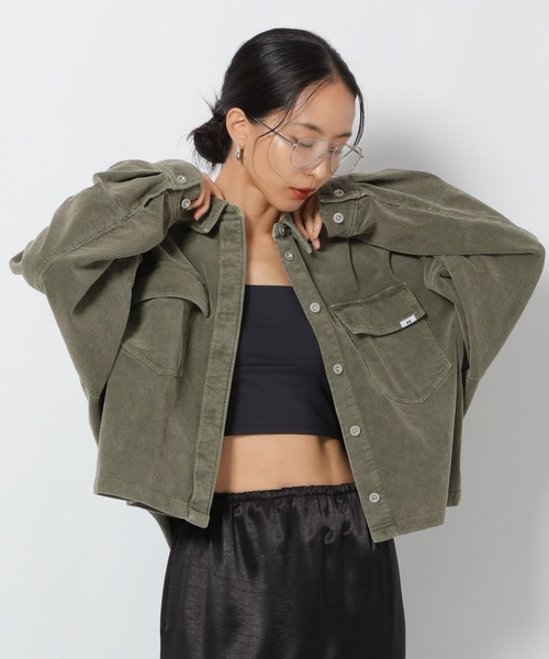 HEREIAM(ヘレイアム)の「【HEREIAM】FADEコーデュロイシャツ(シャツ/ブラウス・レディース・カーキ/インディゴブルー/イエロー・FREE)」の20枚目の写真