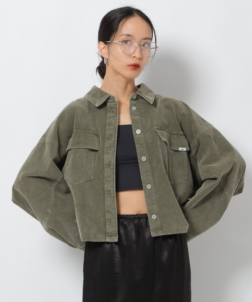 HEREIAM(ヘレイアム)の「【HEREIAM】FADEコーデュロイシャツ(シャツ/ブラウス・レディース・カーキ/インディゴブルー/イエロー・FREE)」の22枚目の写真