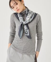 【ウールラメ混/軽量】 ハイネックインナーニット