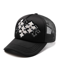 SUPPLIER（サプライヤー）の「メッシュキャップ｜Multiple Cross Leather Patch Mesh Cap｜SUPPLIER（キャップ）」