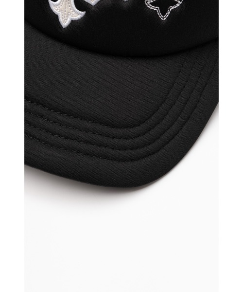メッシュキャップ｜Multiple Cross Leather Patch Mesh Cap｜SUPPLIER
