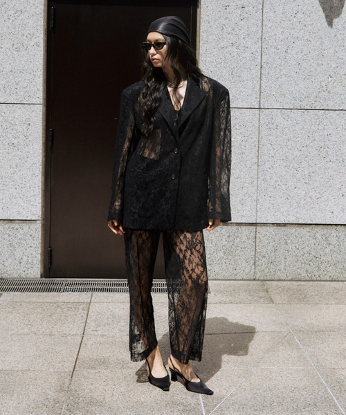 JOSE MOON（ジョゼムーン）の「LACE PANTS/レースパンツ（その他パンツ・レディース・ブラック/ホワイト・36/38）」の15枚目の写真