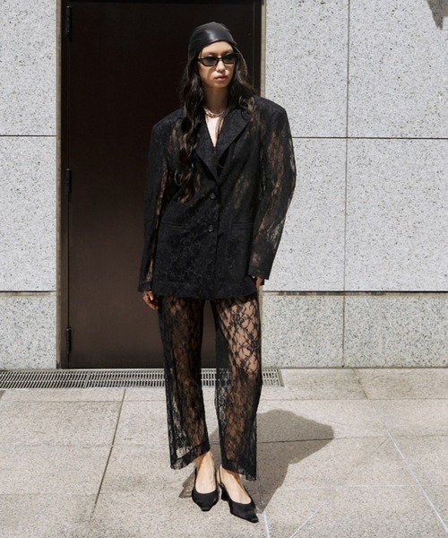 JOSE MOON（ジョゼムーン）の「LACE PANTS/レースパンツ（その他パンツ・レディース・ブラック/ホワイト・36/38）」の16枚目の写真