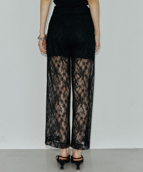 JOSE MOON（ジョゼムーン）の「LACE PANTS/レースパンツ（その他パンツ・レディース・ブラック/ホワイト・36/38）」の3枚目の写真