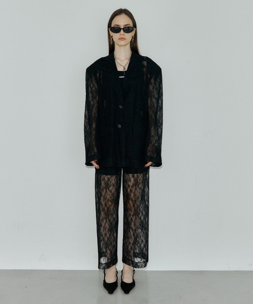 JOSE MOON（ジョゼムーン）の「LACE PANTS/レースパンツ（その他パンツ・レディース・ブラック/ホワイト・36/38）」の6枚目の写真