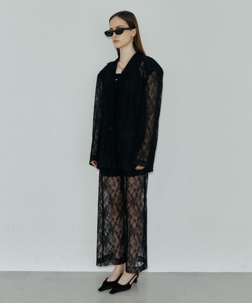 JOSE MOON（ジョゼムーン）の「LACE PANTS/レースパンツ（その他パンツ・レディース・ブラック/ホワイト・36/38）」の7枚目の写真