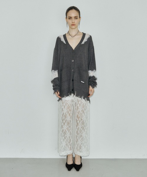 JOSE MOON（ジョゼムーン）の「LACE PANTS/レースパンツ（その他パンツ・レディース・ブラック/ホワイト・36/38）」の22枚目の写真