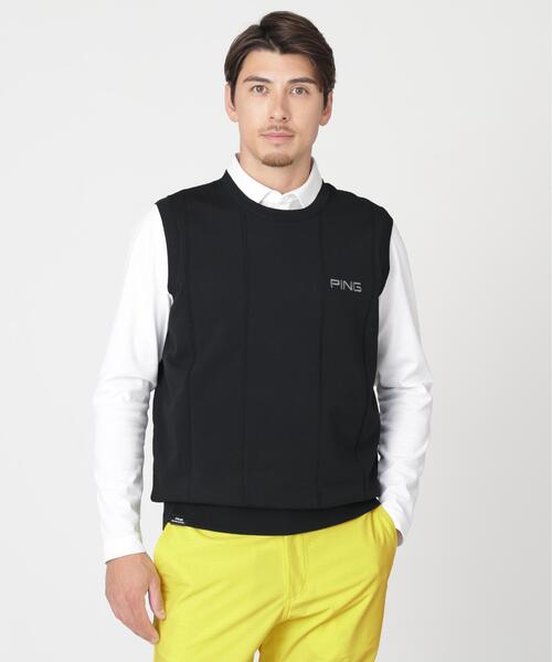 PING（ピン）の「【PING APPAREL】クルーネックニットベスト (MENS)（ベスト・メンズ・グレー/ブラック/ホワイト・M/LL/L）」の3枚目の写真