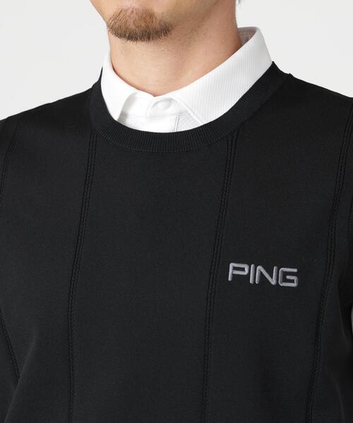 PING（ピン）の「【PING APPAREL】クルーネックニットベスト (MENS)（ベスト・メンズ・グレー/ブラック/ホワイト・M/LL/L）」の7枚目の写真