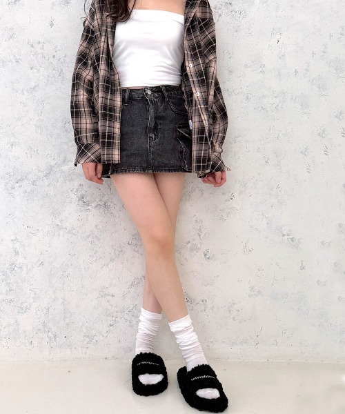 DEMETER(デメテル)の「軽量厚底 ふわもこ プードルファーサンダル(サンダル・レディース・ライトブラウン/ブラック・S/LL/L/M)」の21枚目の写真