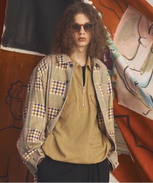 《UNISEX》【イタリアンデッドストックファブリック】プライムオーバーシャツブルゾン/【Italian Dead Stock Fabric】Prime-Over Shirt Blouson【MAISON SPECIAL/メゾンスペシャル】
