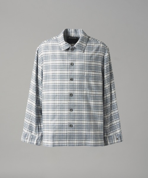 MAISON SPECIAL(メゾンスペシャル)の「《UNISEX》【イタリアンデッドストックファブリック】プライムオーバーシャツブルゾン/【Italian Dead Stock Fabric】Prime-Over Shirt Blouson【MAISON SPECIAL/メゾンスペシャル】(シャツ/ブラウス・メンズ・グリーン/チャコールグレー/グレー/イエロー/パープル/ライトブルー/ホワイト/その他1・1/0/2)」の20枚目の写真