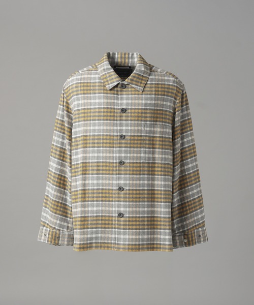 MAISON SPECIAL(メゾンスペシャル)の「《UNISEX》【イタリアンデッドストックファブリック】プライムオーバーシャツブルゾン/【Italian Dead Stock Fabric】Prime-Over Shirt Blouson【MAISON SPECIAL/メゾンスペシャル】(シャツ/ブラウス・メンズ・グリーン/チャコールグレー/グレー/イエロー/パープル/ライトブルー/ホワイト/その他1・1/0/2)」の22枚目の写真