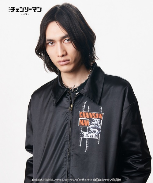 glamb（グラム）の「Chainsaw Man ＆ Beam Jacket / チェンソーマン＆ビーム ジャケット（その他アウター・メンズ・ブラック・L/XL/M）」の4枚目の写真