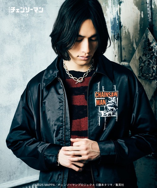 glamb（グラム）の「Chainsaw Man ＆ Beam Jacket / チェンソーマン＆ビーム ジャケット（その他アウター・メンズ・ブラック・L/XL/M）」の13枚目の写真
