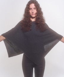【IRIS 47】drape cashmere poncho/ドレープ カシミヤ ポンチョ dress40