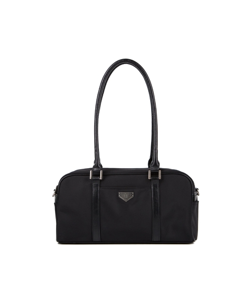 LEATHERY（レザリー）の「ボストンナイロンショルダーバッグ [4COLOR]（ショルダーバッグ・レディース・ブラック系/ブラック/シルバーグレー/ピンク・FREE）」の2枚目の写真