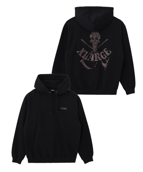 XLARGE（エクストララージ）の「FEAR HOODED SWEATSHIRT（パーカー・メンズ・ベージュ/ピンク/ブラック・S/XL/L/M）」の4枚目の写真