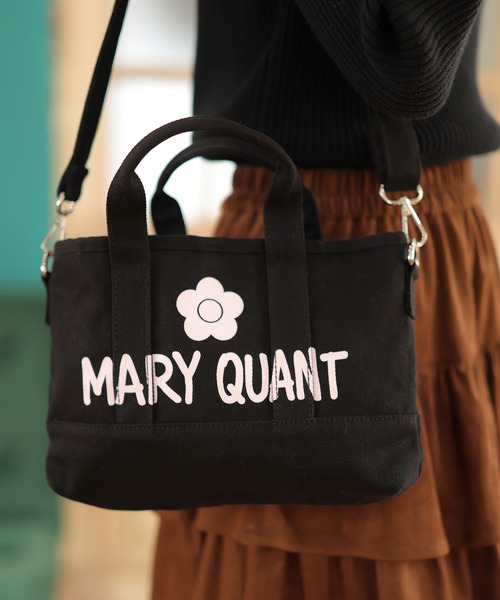 MARY QUANT（マリークワント）の「ペイントロゴキャンバス 2WAYミニトート（トートバッグ・レディース・ボルドー/ブラック・FREE）」の19枚目の写真