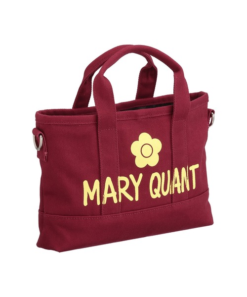MARY QUANT（マリークワント）の「ペイントロゴキャンバス 2WAYミニトート（トートバッグ・レディース・ボルドー/ブラック・FREE）」の4枚目の写真