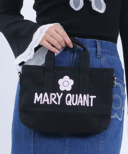 MARY QUANT（マリークワント）の「ペイントロゴキャンバス 2WAYミニトート（トートバッグ・レディース・ボルドー/ブラック・FREE）」の20枚目の写真