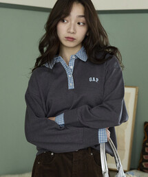PUBLUX × GAP/ギャップ 別注 シャツ 襟 ポロニット 限定展開