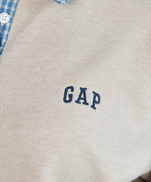 GAP(ギャップ)の「PUBLUX × GAP/ギャップ 別注 シャツ 襟 ポロニット 限定展開(ニット/セーター・レディース・ネイビー/グレー/ベージュ/チャコールグレー・フリ-)」の18枚目の写真