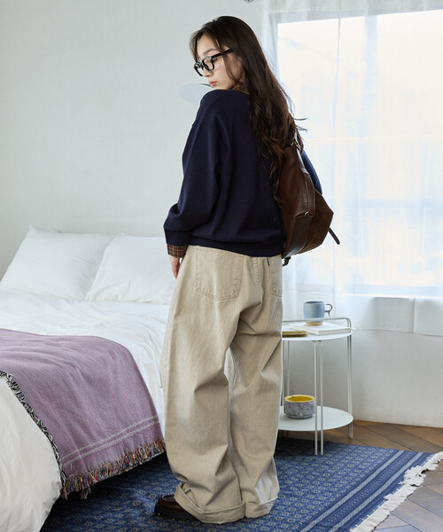 GAP(ギャップ)の「PUBLUX × GAP/ギャップ 別注 シャツ 襟 ポロニット 限定展開(ニット/セーター・レディース・ネイビー/グレー/ベージュ/チャコールグレー・フリ-)」の8枚目の写真