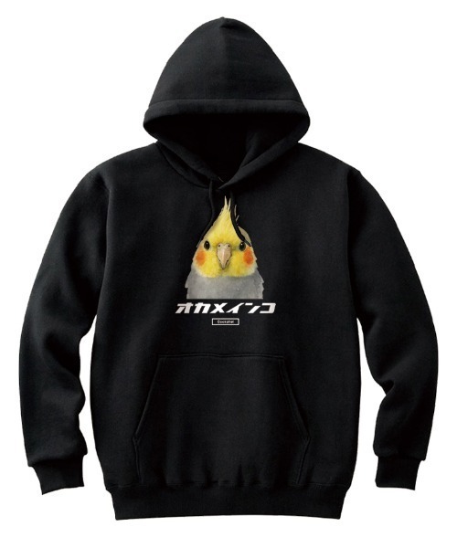 Moftique(モフティック)の「Moftique(モフティック) プルパーカー スウェット 裏毛 オカメインコ 鳥 ペット アニマル プリント トップス レディース ユニセックス(パーカー・レディース・ヘザーグレー/ホワイト/ブラック・XS/S)」の1枚目の写真