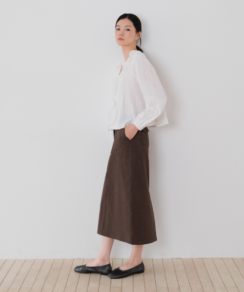 MOUI(モウイ)の「ラッフルレースブラウス (O/WHITE)(シャツ/ブラウス・レディース・ホワイト・FREE)」の4枚目の写真