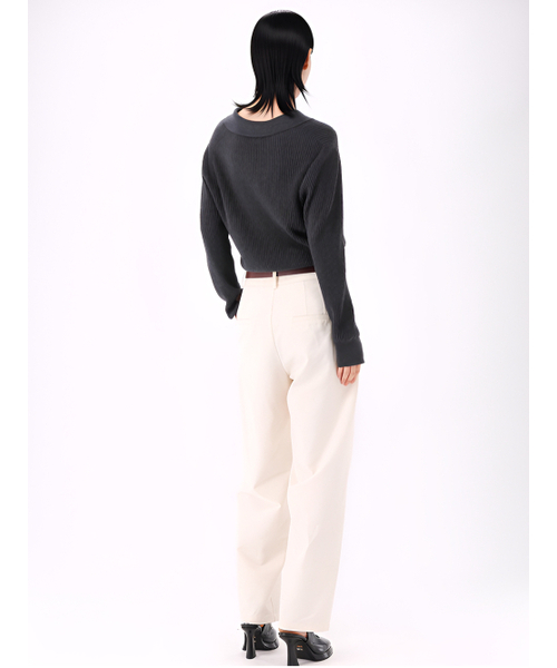 ACUD（アクド）の「ツータックテーパードスラックス_クリーム（スラックス・レディース・アイボリー・SMALL/MEDIUM）」の4枚目の写真