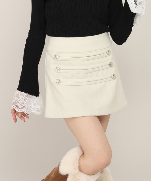 Heather(ヘザー)の「ナポレオンタイトミニスカート 1094289(スカート・レディース・ブラウン系その他/アイボリー・M/S)」の1枚目の写真