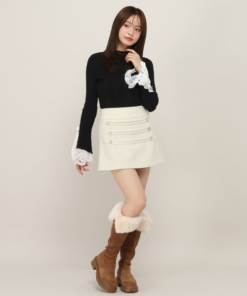 Heather(ヘザー)の「ナポレオンタイトミニスカート 1094289(スカート・レディース・ブラウン系その他/アイボリー・M/S)」の5枚目の写真
