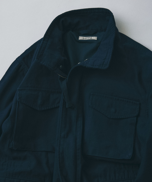 JOURNAL STANDARD relume（ジャーナルスタンダード　レリューム）の「フェード バックサテン M-65 フィールドジャケット（ミリタリージャケット・メンズ・ブラック/ネイビー/カーキ・LARGE/MEDIUM）」の8枚目の写真