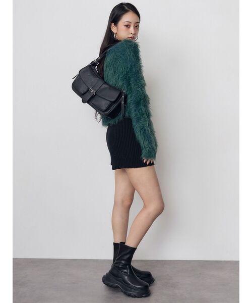 MURUA(ムルーア)の「【WEB限定】スニーカーソールミドルブーツ(ブーツ・レディース・ブラック・24.5/23.5/22.5)」の5枚目の写真