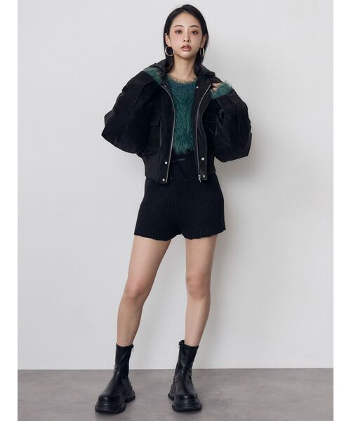MURUA(ムルーア)の「【WEB限定】スニーカーソールミドルブーツ(ブーツ・レディース・ブラック・24.5/23.5/22.5)」の6枚目の写真